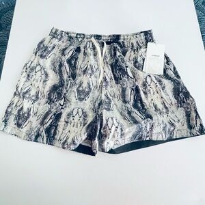 Ovadia and Sons Swim Shorts Mens Large Abstract Drawstring Nylon Beach Dad
